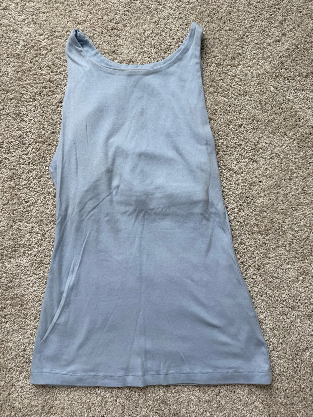 Kookai Women's Light Blue High Neck Tank Top